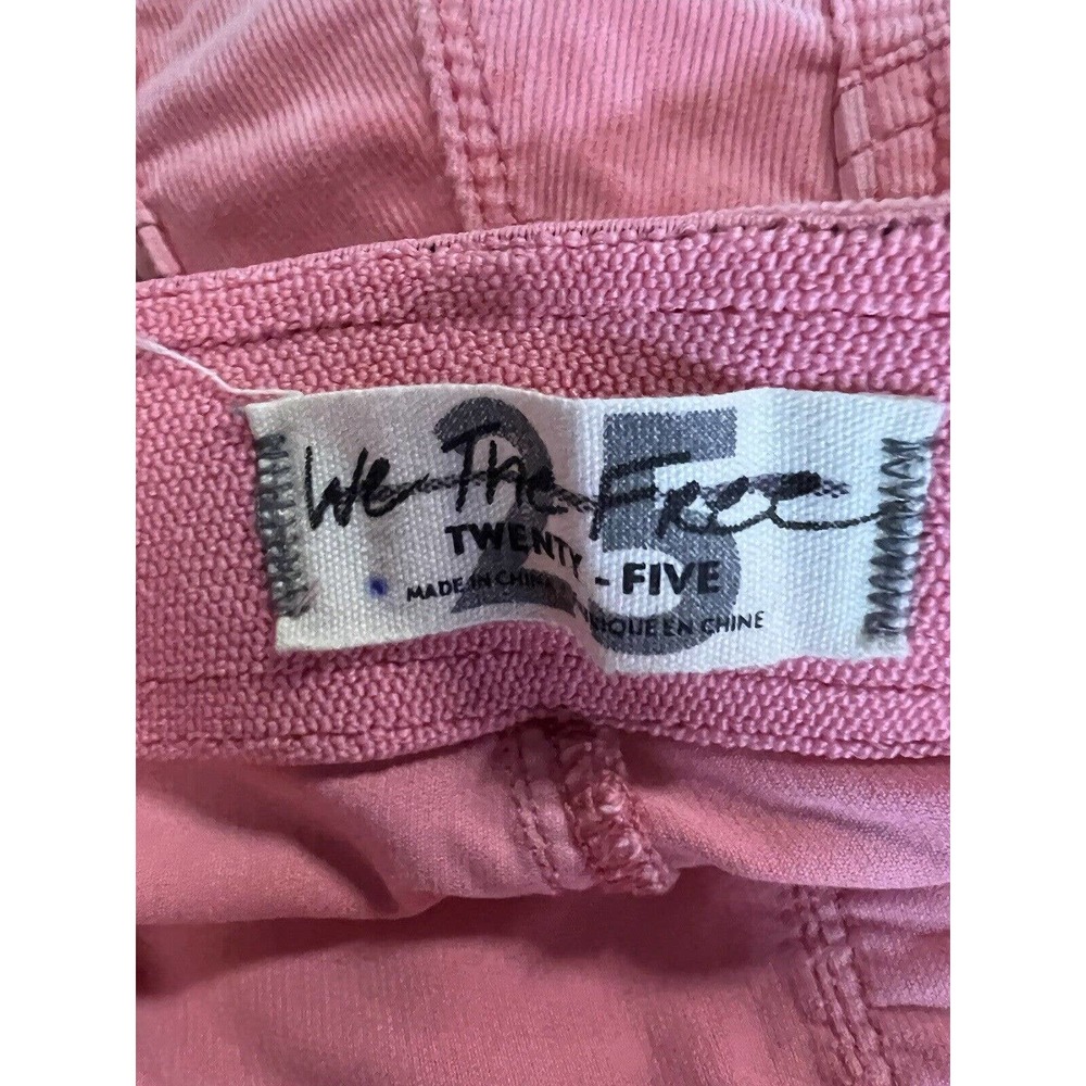 New Free People Penny Pull On Mid Rise Corduroy Flare Pants Pink Size 25 - Picture 8 of 8